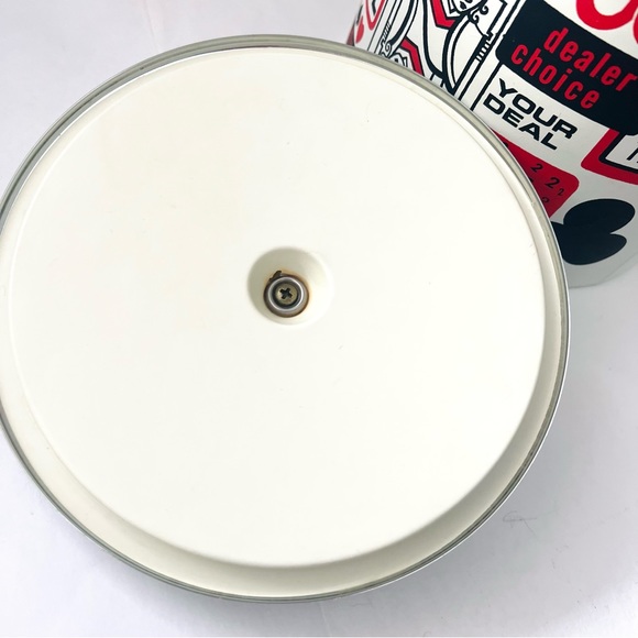 Mid Century MCM Vintage Casino Theme Playing Cards Ice Bucket - Picture 5 of 7